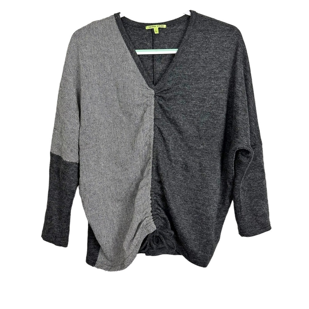 Trisha Tyler V-Neck Ruched Sweater